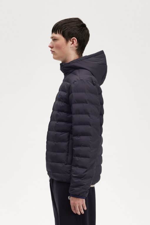 Fred Perry Hooded Insulated Jacket Navy