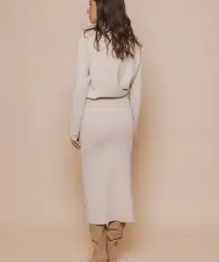 Rino & Pelle Janou Midi Skirt Blanc