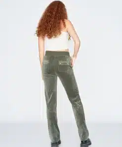 Juicy Couture Classic Velour Del Ray Pocket Pant Thyme