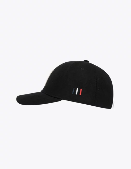 Les Deux Encore Wool Baseball Cap Black/Ivory