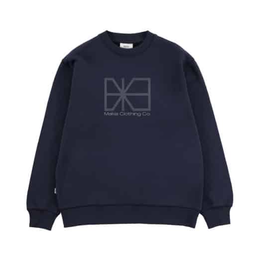 Makia Flagline Sweatshirt Dark Navy