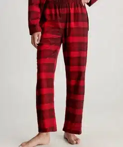 Calvin Klein Women Flannel Pyjama Pants Gradient Check/Rouge Blk Ground