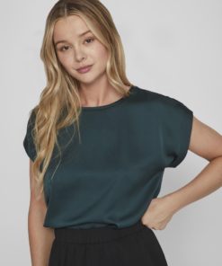 Vila Ellette Satin Top Ponderosa Pine