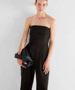 Selected Femme Vinelle Strap Jumpsuit Black