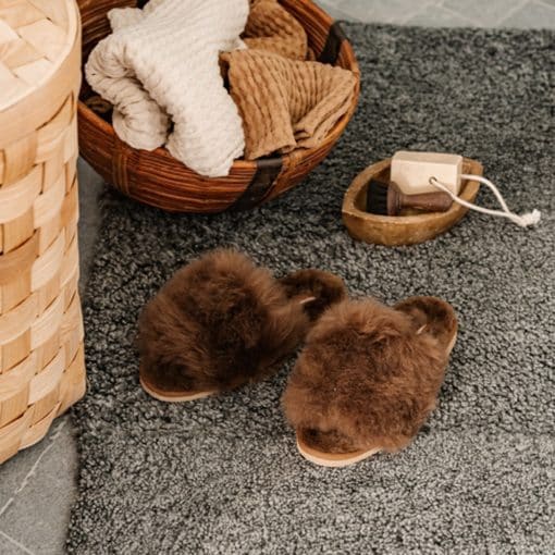 Shepherd Tessan slippers Rusty Brown