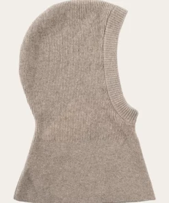 Knowledge Cotton Apparel Wool Balaclava Kelp Melange