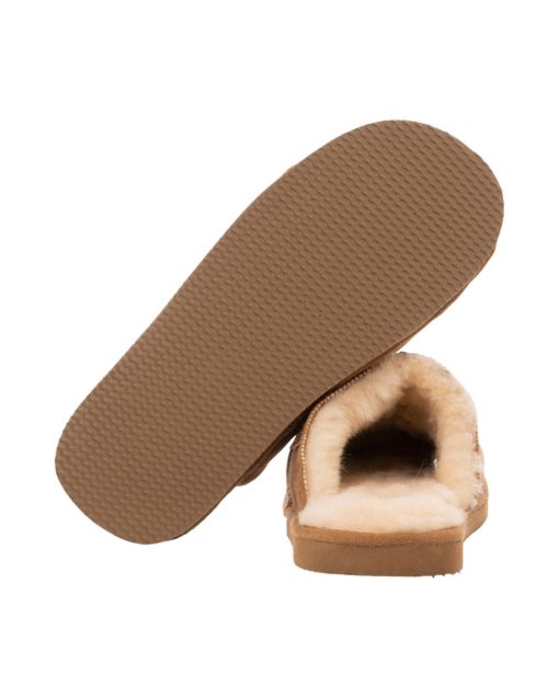 Shepherd Allan slippers Antique Cognac