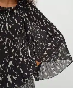 InWear Lendra Blouse Graphic Plisse Strokes