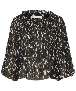 InWear Lendra Blouse Graphic Plisse Strokes