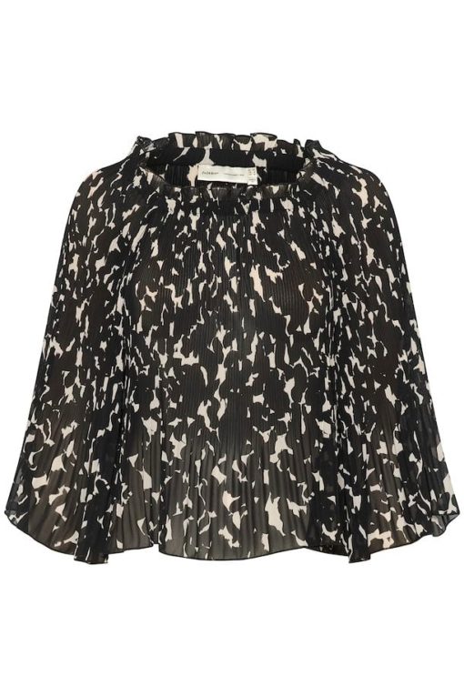 InWear Lendra Blouse Graphic Plisse Strokes