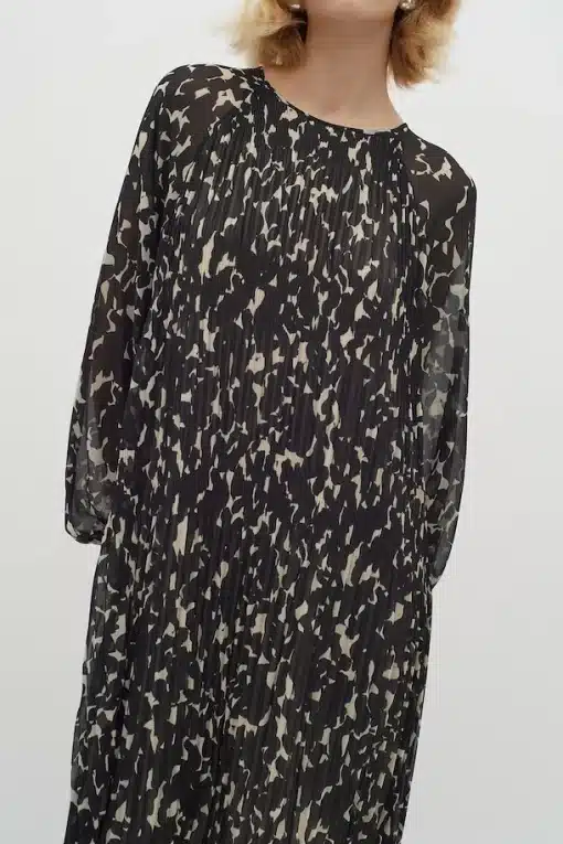 InWear Lendra Dress Graphic Plisse Strokes