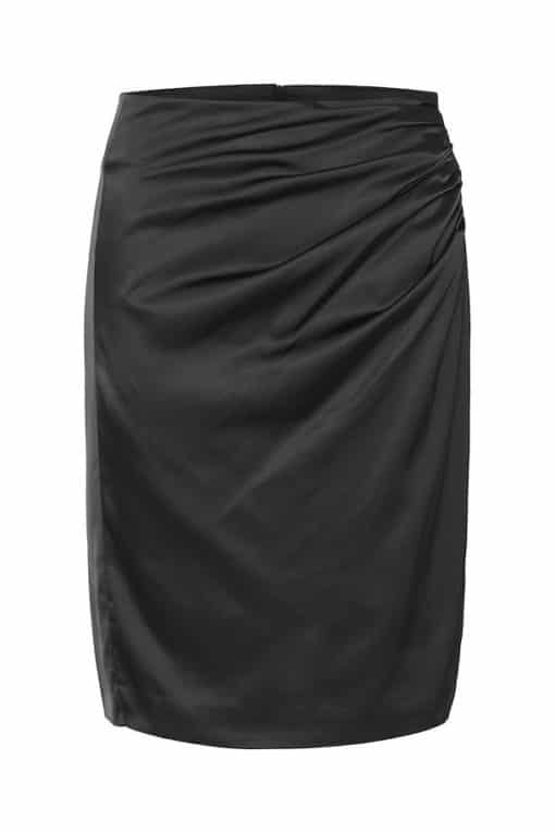 InWear Zilky Drape Skirt Black