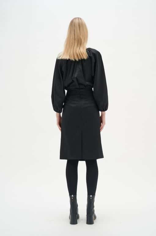 InWear Zilky Drape Skirt Black