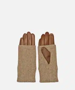 RE:DESIGNED Adda Leather Gloves Cognac