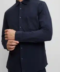 Boss Mysoft Shirt Dark Blue