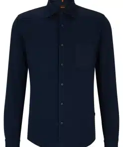 Boss Mysoft Shirt Dark Blue