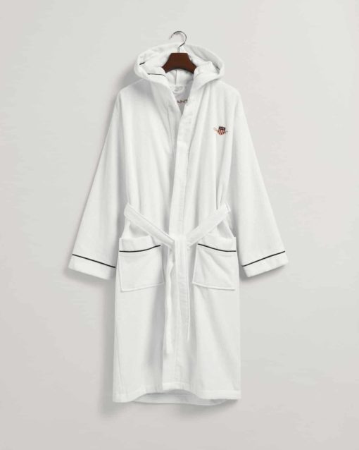 Gant Archive Shield Robe White