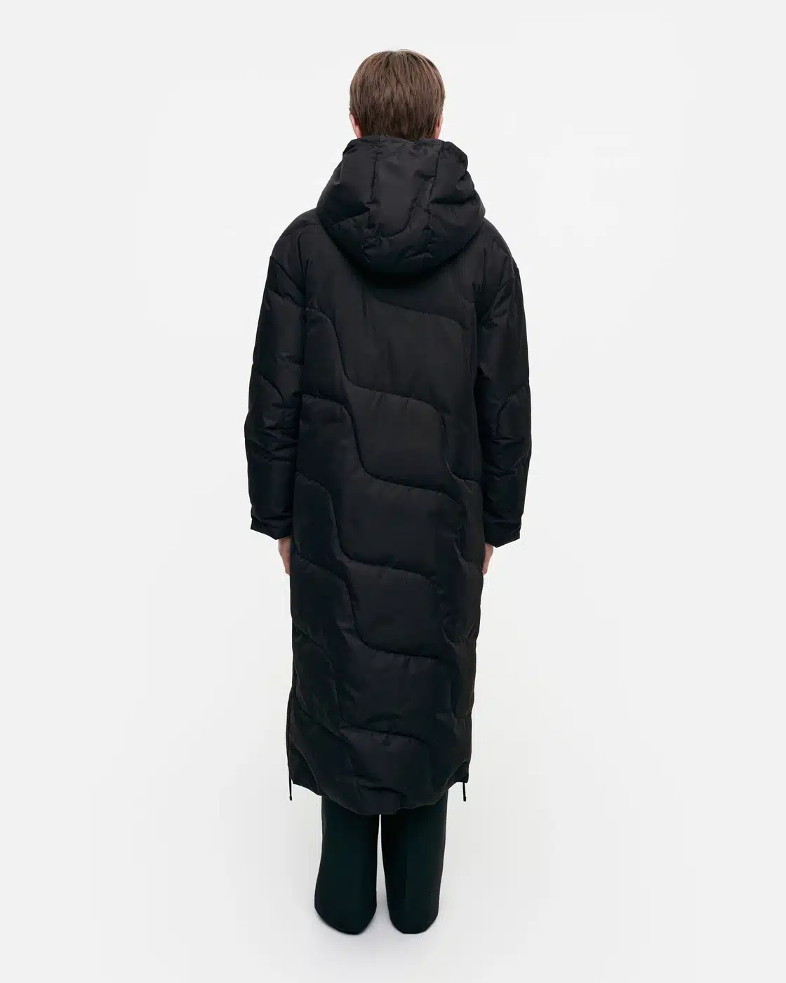 Marimekko Teema Taifuuni Down Coat Black - Aukia