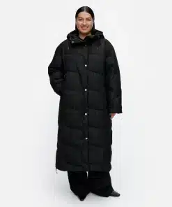 Marimekko Teema Taifuuni Down Coat Black