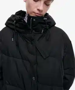 Marimekko Teema Taifuuni Down Coat Black