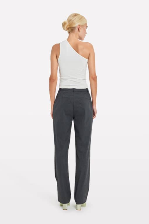 Envii Enkafir Pants Grey Melange Pinstripe