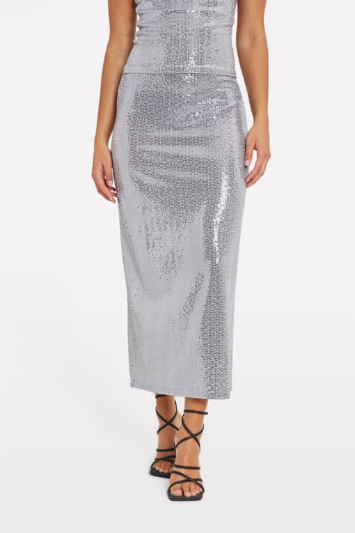 Envii Enpluto Skirt Silver Glitter
