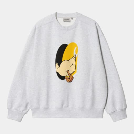 Carhartt WIP DeadKebab Knock Knock Sweat Ash Heather