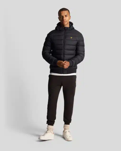 Lyle & Scott Wadded Jacket Jet Black