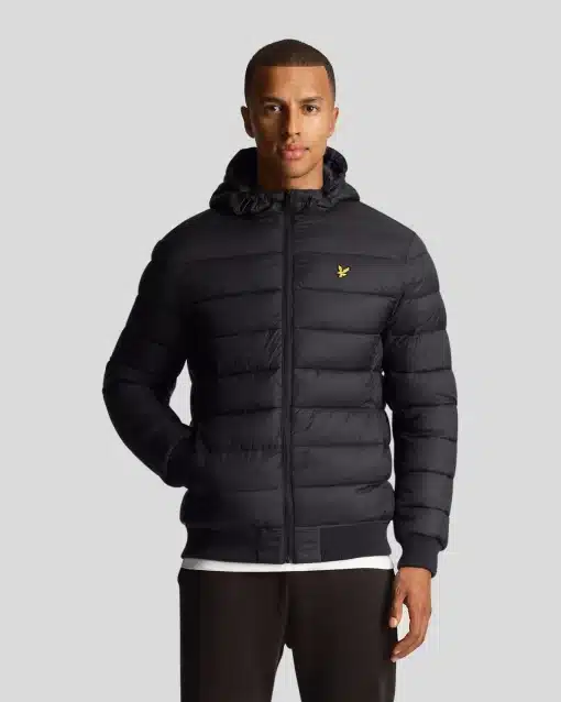 Lyle & Scott Wadded Jacket Jet Black
