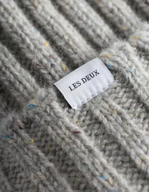 Les Deux Wayne Wool Beanie Grey Melange