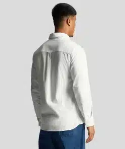 Lyle & Scott Grid Texture Shirt White