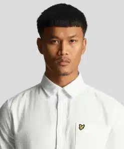 Lyle & Scott Grid Texture Shirt White