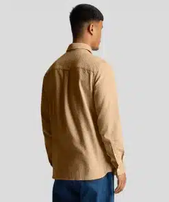 Lyle & Scott Grid Texture Shirt Cairngorms Khaki