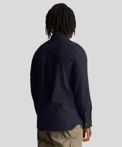 Lyle & Scott Grid Texture Shirt Dark Navy