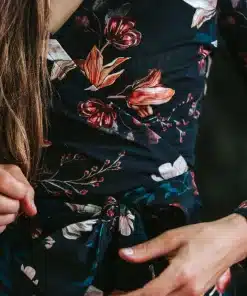 Nakoa Print Wrap Dress Versailles
