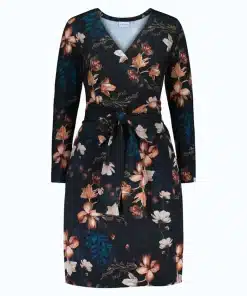 Nakoa Print Wrap Dress Versailles