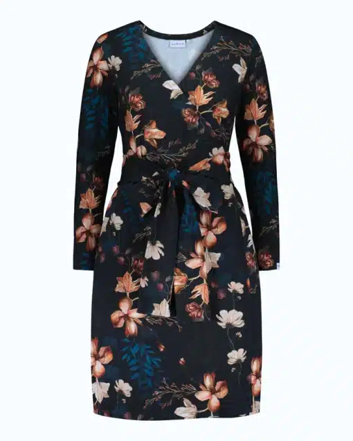 Nakoa Print Wrap Dress Versailles
