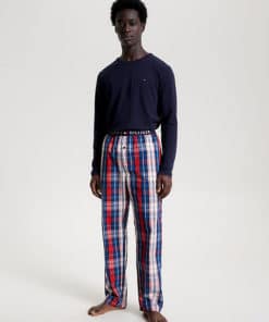 Tommy Hilfiger Long Sleeve Loungewear Set Desert Sky/Tommy Tartan