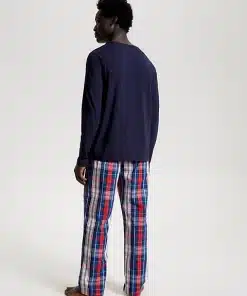 Tommy Hilfiger Long Sleeve Loungewear Set Desert Sky/Tommy Tartan