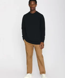 Knowledge Cotton Apparel Karl Merino Knit Total Eclipse