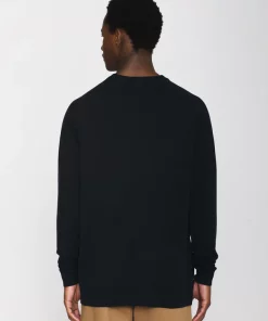 Knowledge Cotton Apparel Karl Merino Knit Total Eclipse