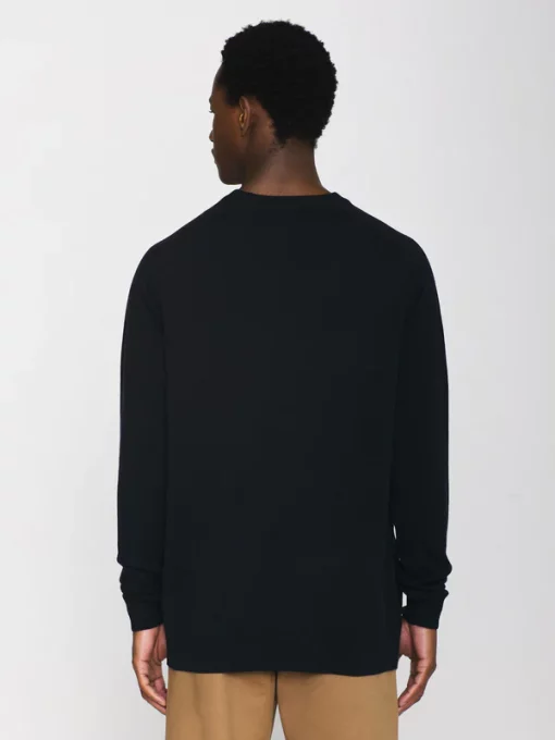 Knowledge Cotton Apparel Karl Merino Knit Total Eclipse