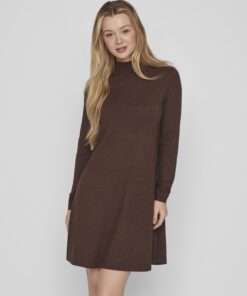 Vila Comfy A-line Dress Shaved Chocolate