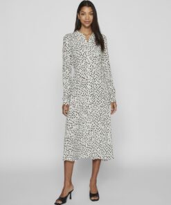 Vila Paya Long Shirt Dress Egret