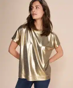 Mos Mosh Nivola Foil Tee Gold