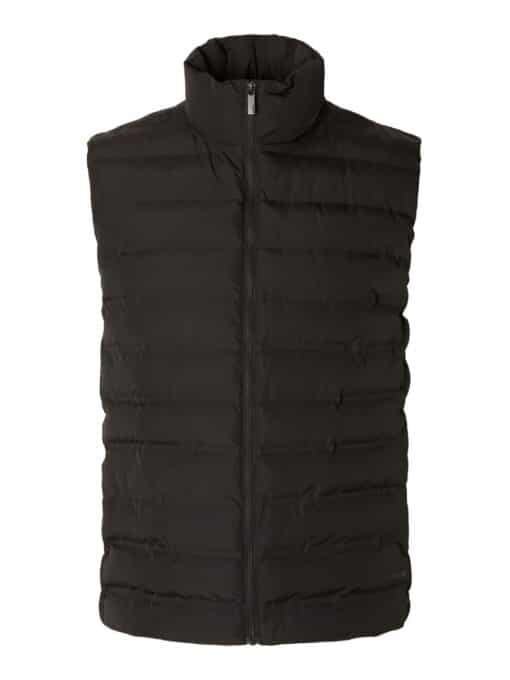 Selected Homme Barry Quilted Gilet Black