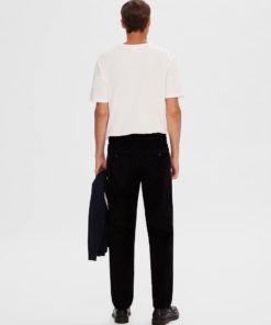 Selected Homme Straight Miles Corduroy Pants Black