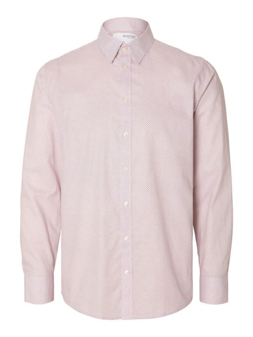 Selected Homme Slimsoho Aop Shirt White