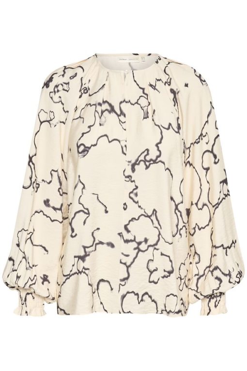 InWear Cait Blouse Big Vanilla Artistic Sky