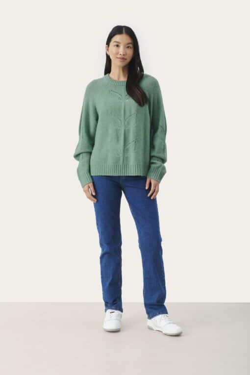 Part Two Fry Pullover Crème De Menthe